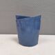 Handmade earthenware vase, with a beautiful light blue glaze. Denmark 1980s
