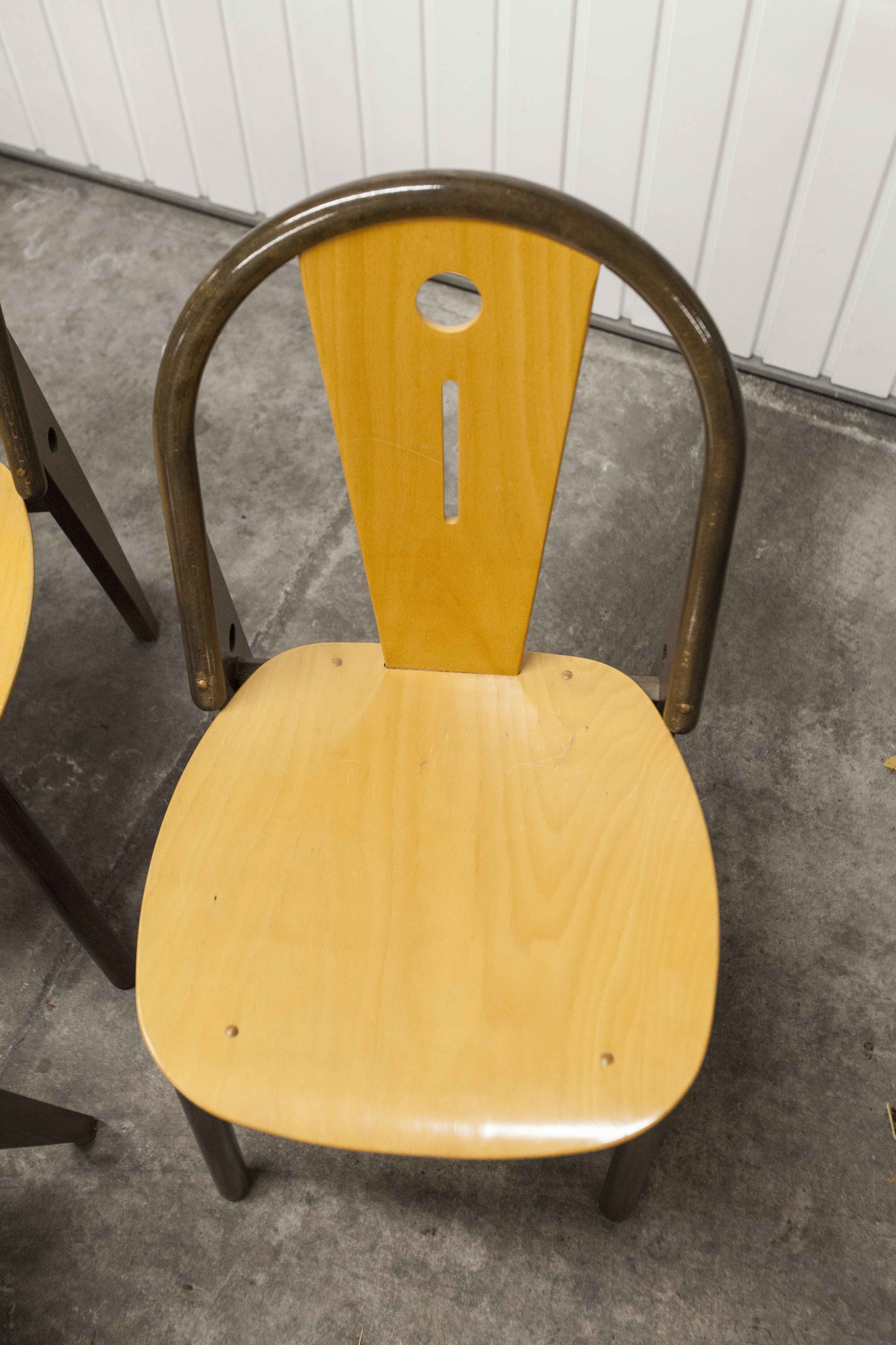 6 Baumann "transit" chairs 1990s