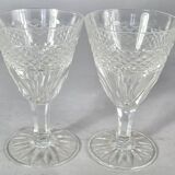 Set of 6 antique cut crystal aperitif glasses. Perfect condition. SC