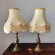 Paire de lampes classique en laiton de 1950