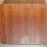 Mid-century modern right-angle desk in Brazilian wood.