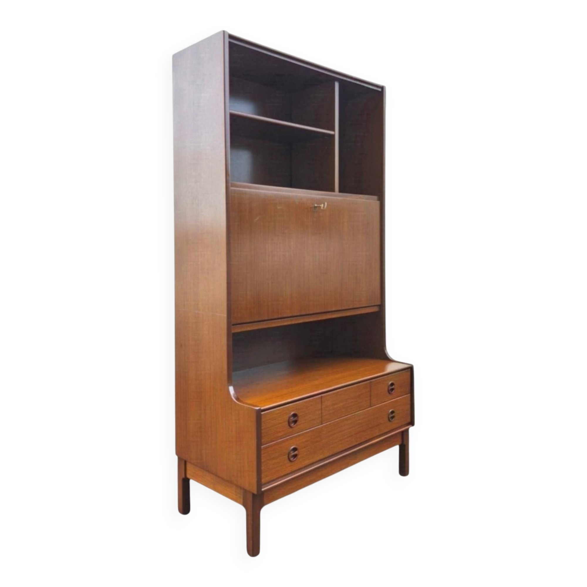 Scandinavian teak bookshelf furniture