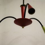 Vintage coloured spider chandelier 1950s
