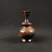 Vintage 1970s ceramic pitcher signed Jean Marais with chamotte glaze