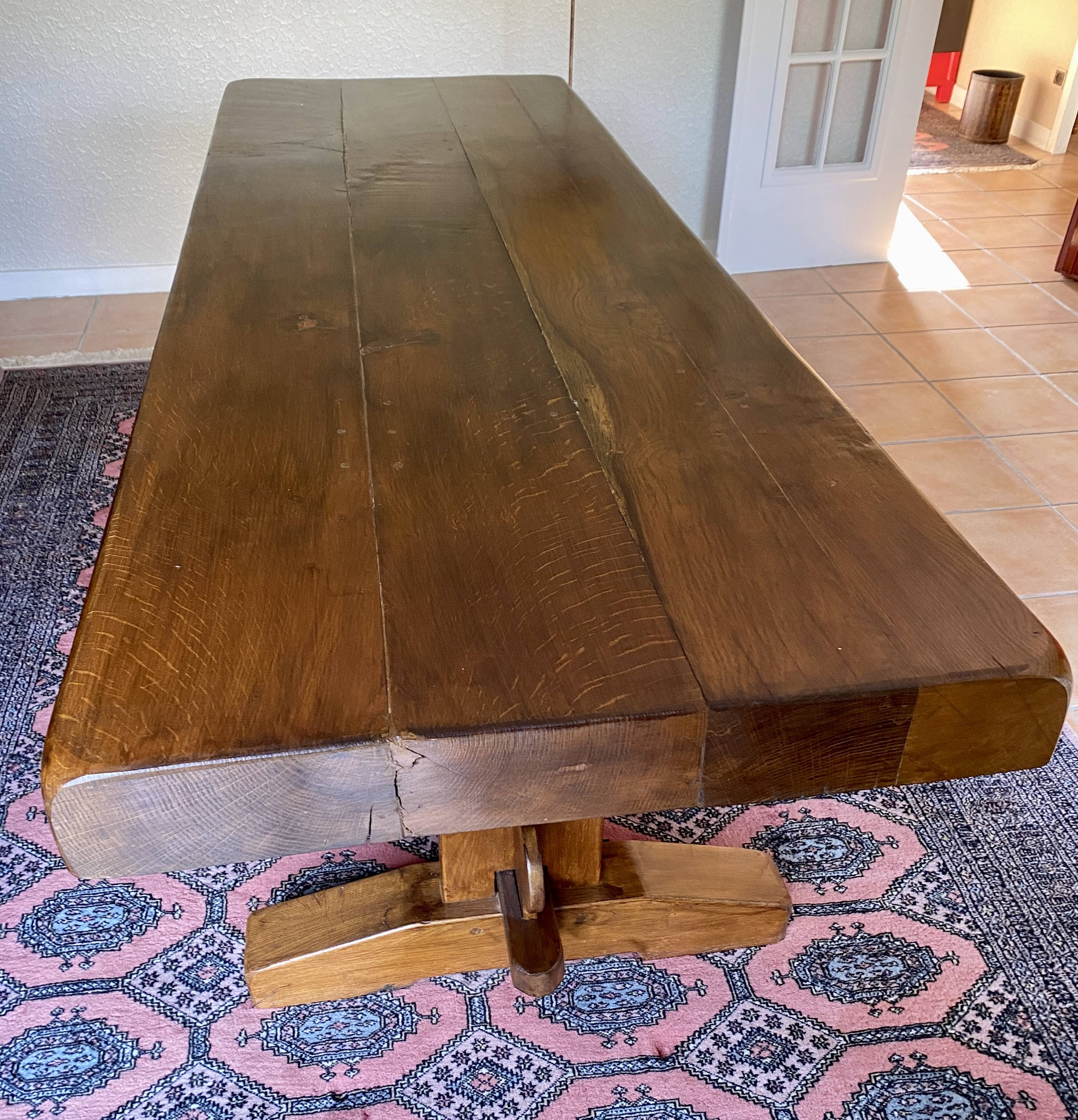 table de ferme chêne massif