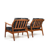 Pair of Danish Mid Century Easychairs by Nils Kofoed