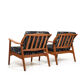 Pair of Danish Mid Century Easychairs by Nils Kofoed