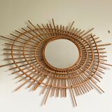 Vintage ortf rattan mirror