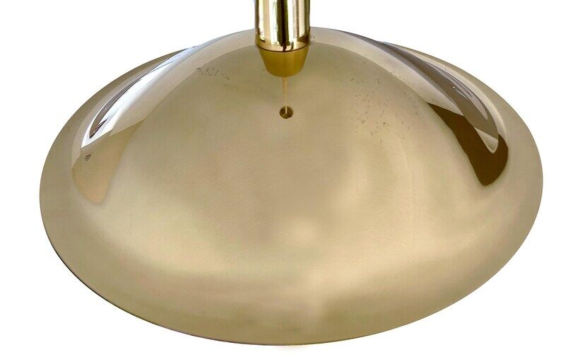 Large Danish Brass Pendant Light