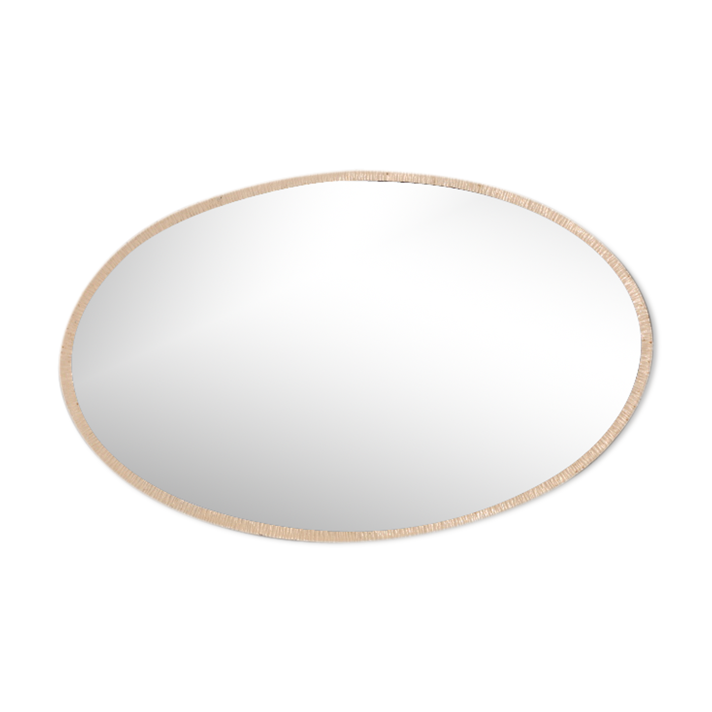 Steel oval mirror 58x92m