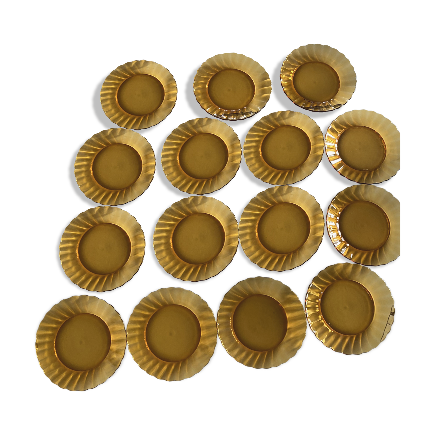 Set of 15 Duralex dessert plates