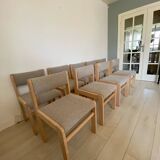 9 curly wool chairs
