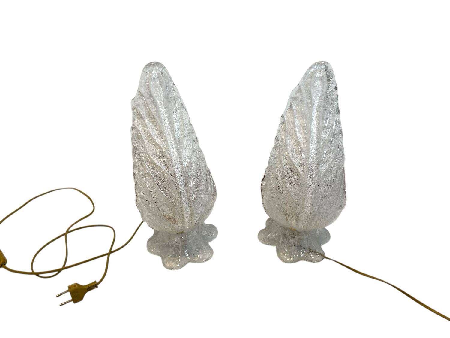 Murano Glass Table Lamps Set of 2