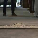 Large Louis XV style mirror with white rocaille