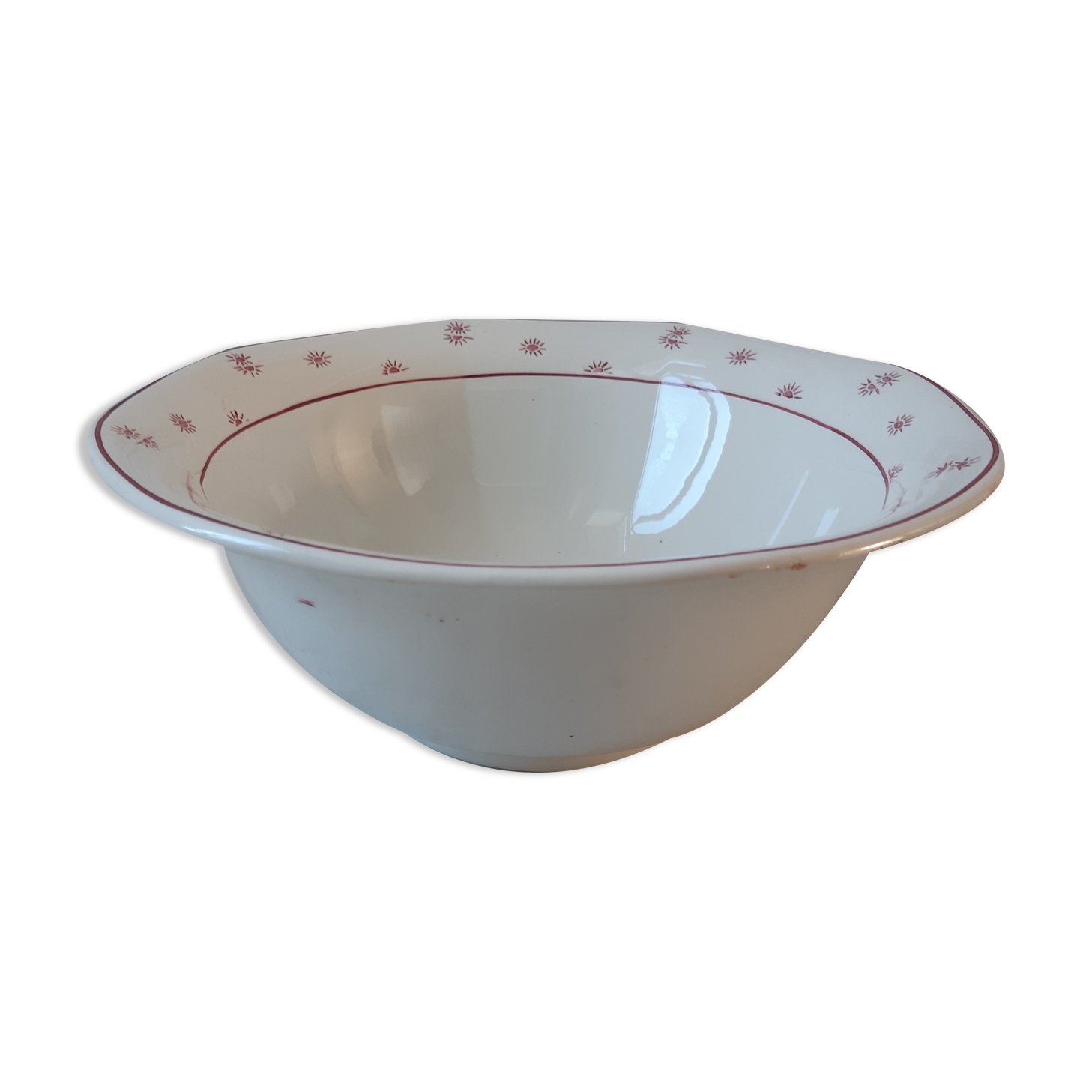 Salad bowl Digoin Sarreguemines model "Andrée" years 30-40
