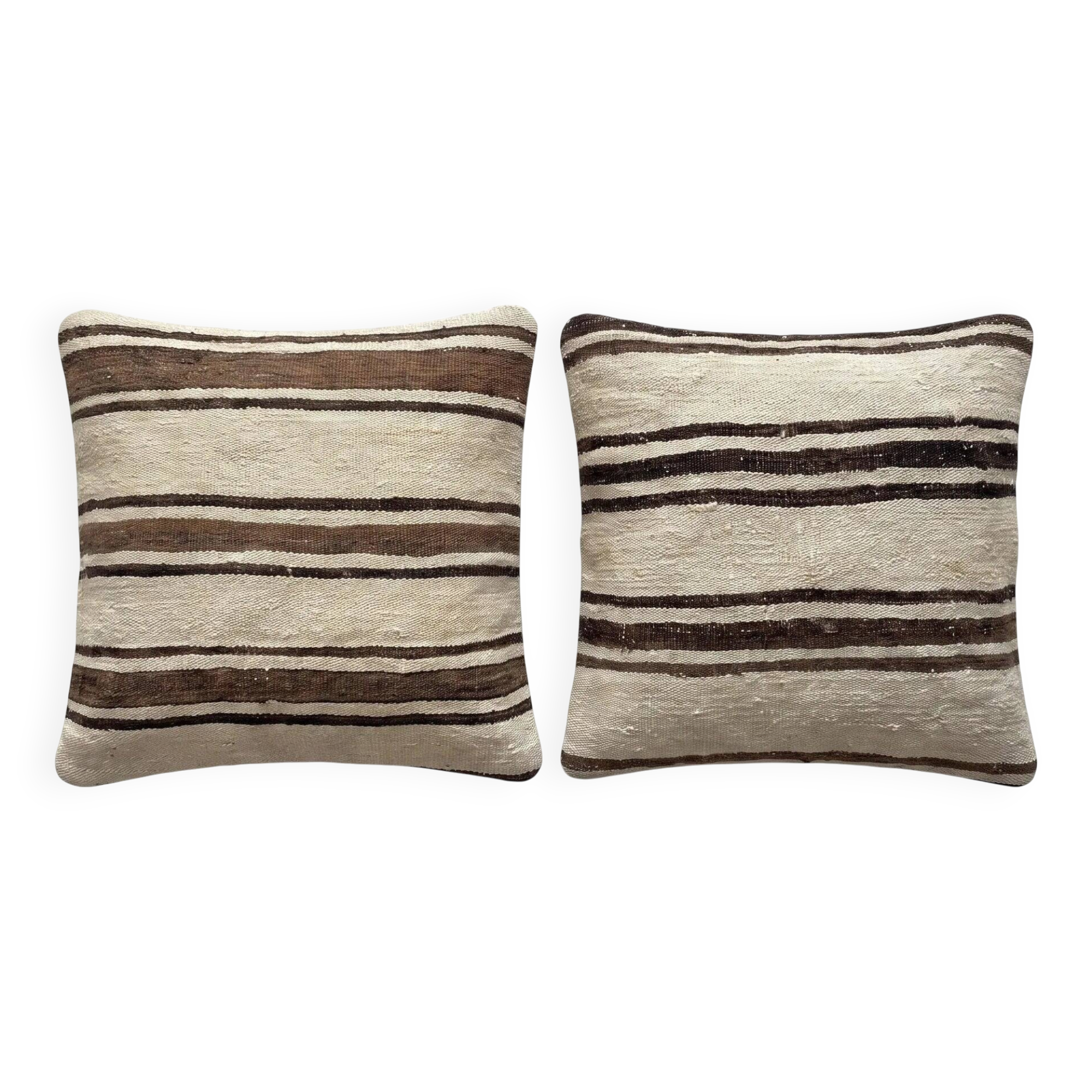 Set of 2 vintage kilim cushion covers 61x61 cm