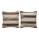 Set of 2 vintage kilim cushion covers 61x61 cm