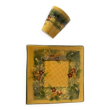 Ceramic plate and cup