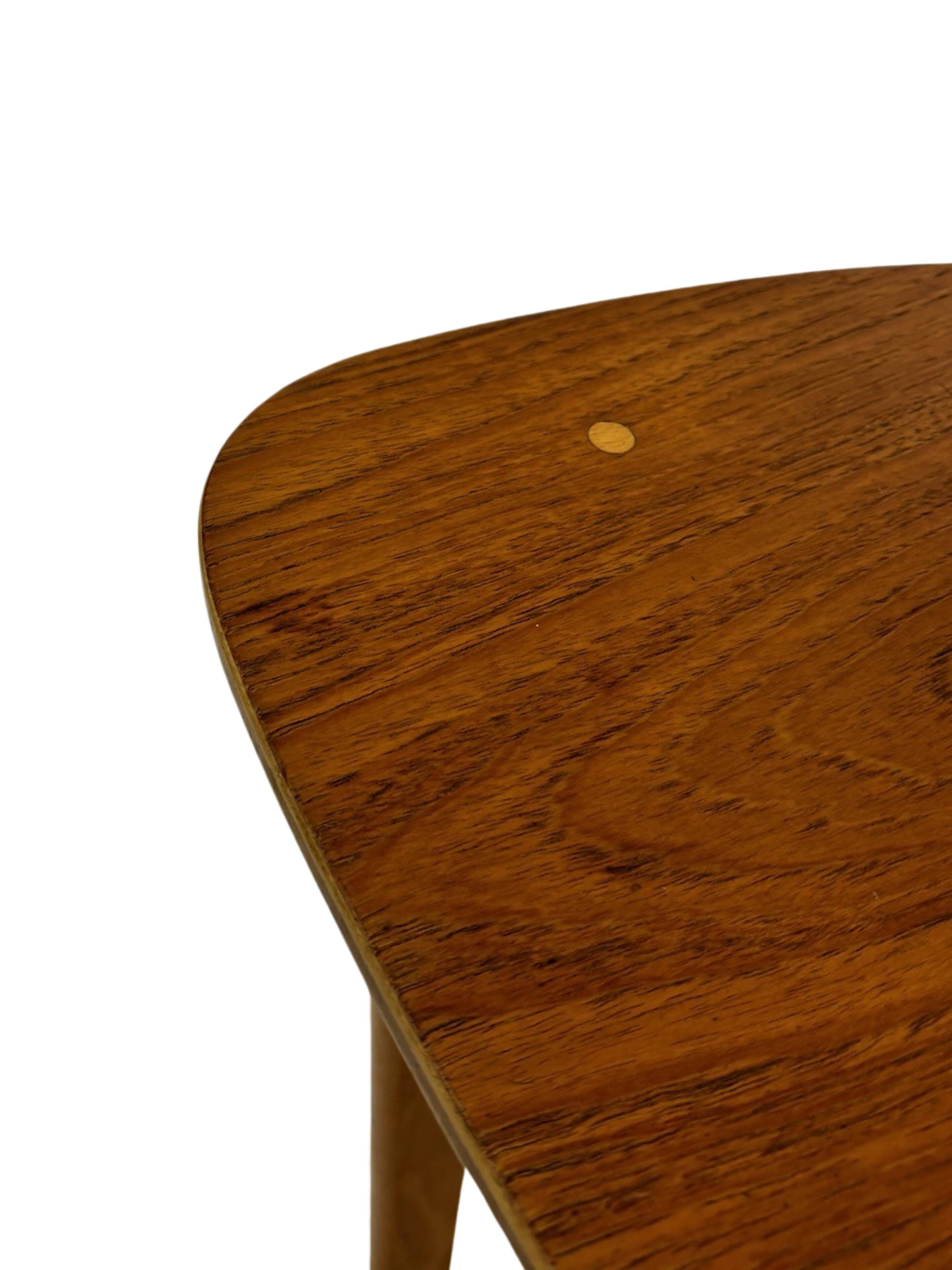 Vintage dining room chair Scandinavian 1960s plywood and teak design