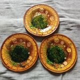 3 slushie style plates