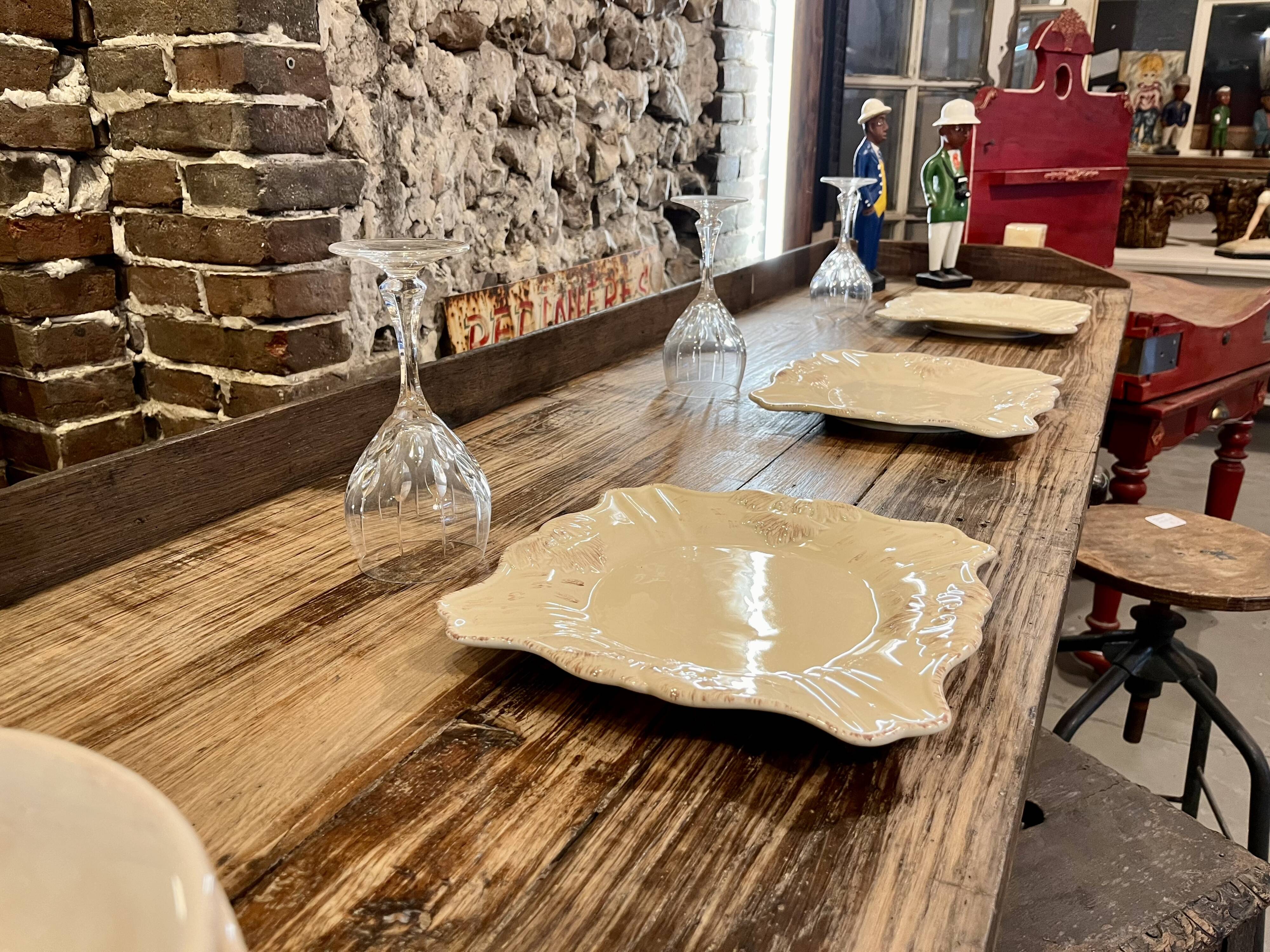 Old high table workbench