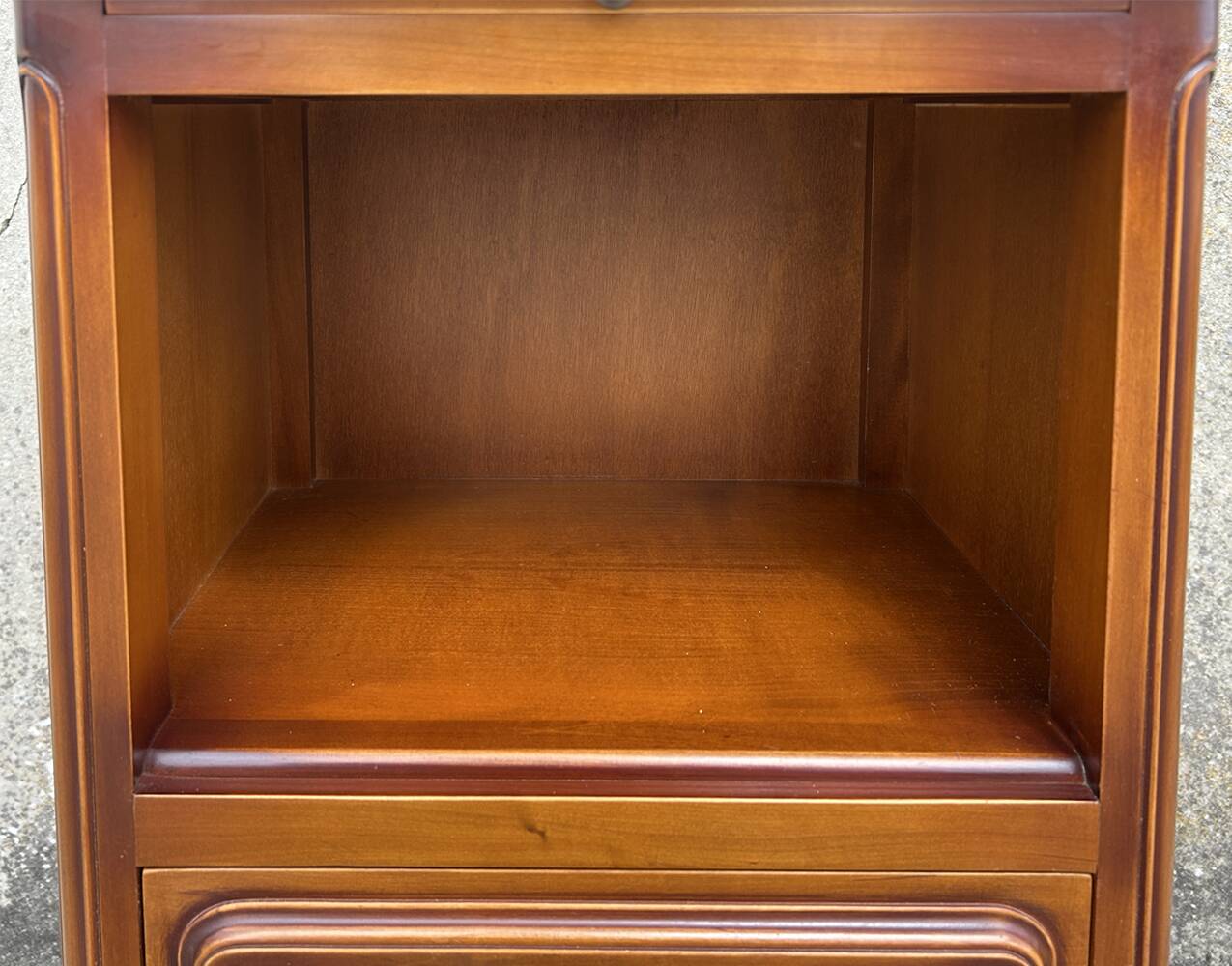 Bedside table, chest of drawers, occasional furniture, wood, vintage, 1960s.