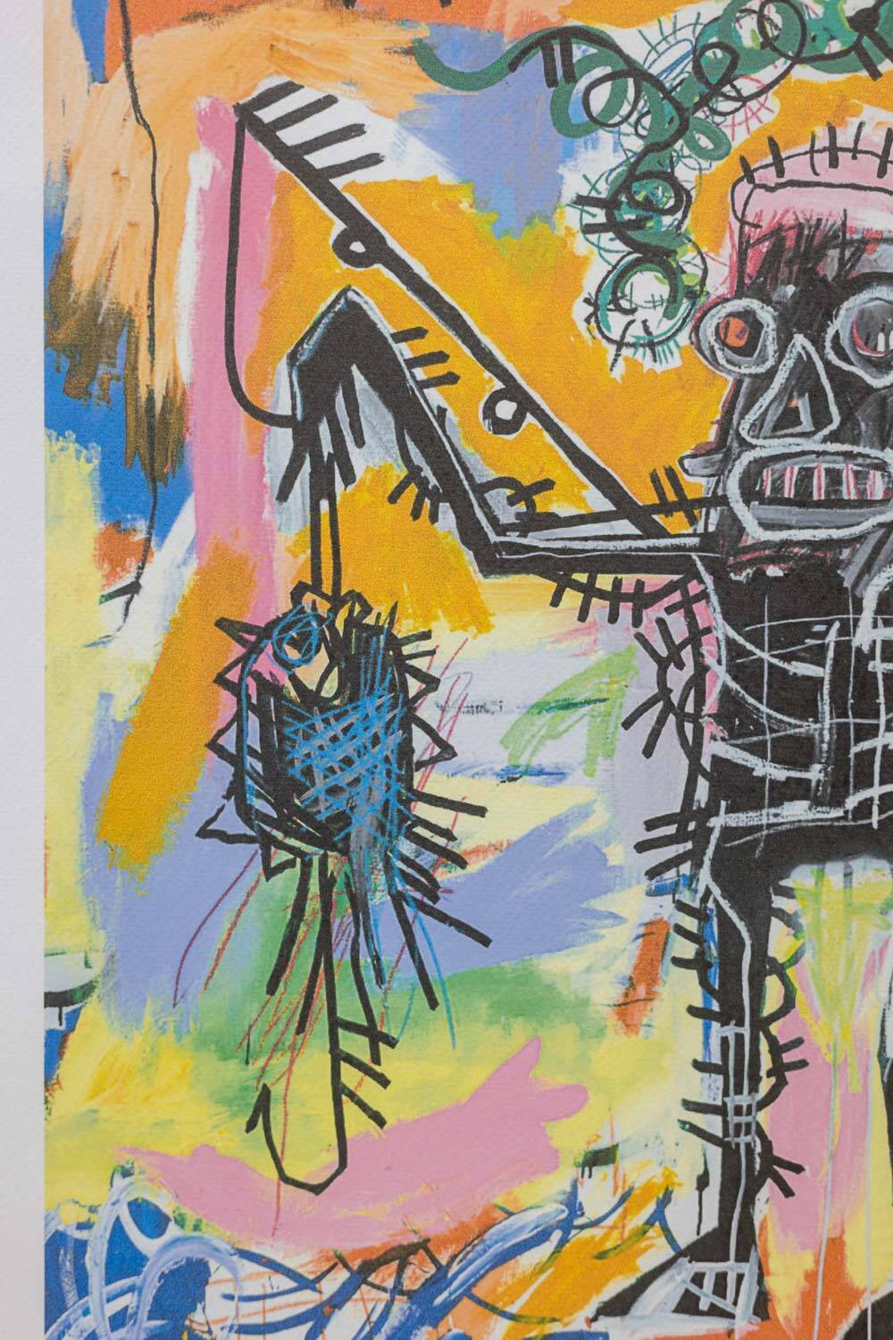 Jean-Michel Basquiat. Numbered color screenprint. 1990s.