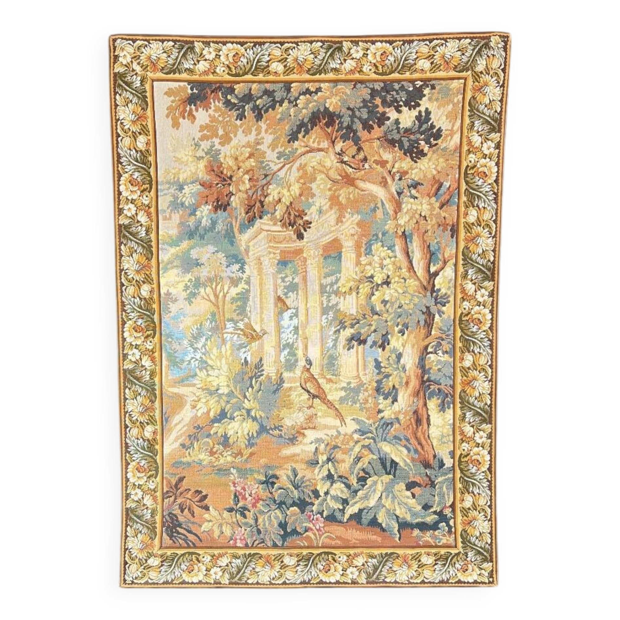 Wall Tapestry, Romantic Scene with Ancient Ruins
