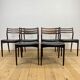 Ensemble de six chaises par Vestervig Erikson, années 1960