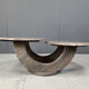 Vintage two tier marble coffee table, 1970s