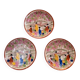3 vintage Japanese saucers