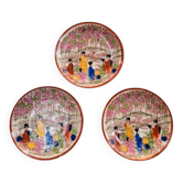 3 vintage Japanese saucers