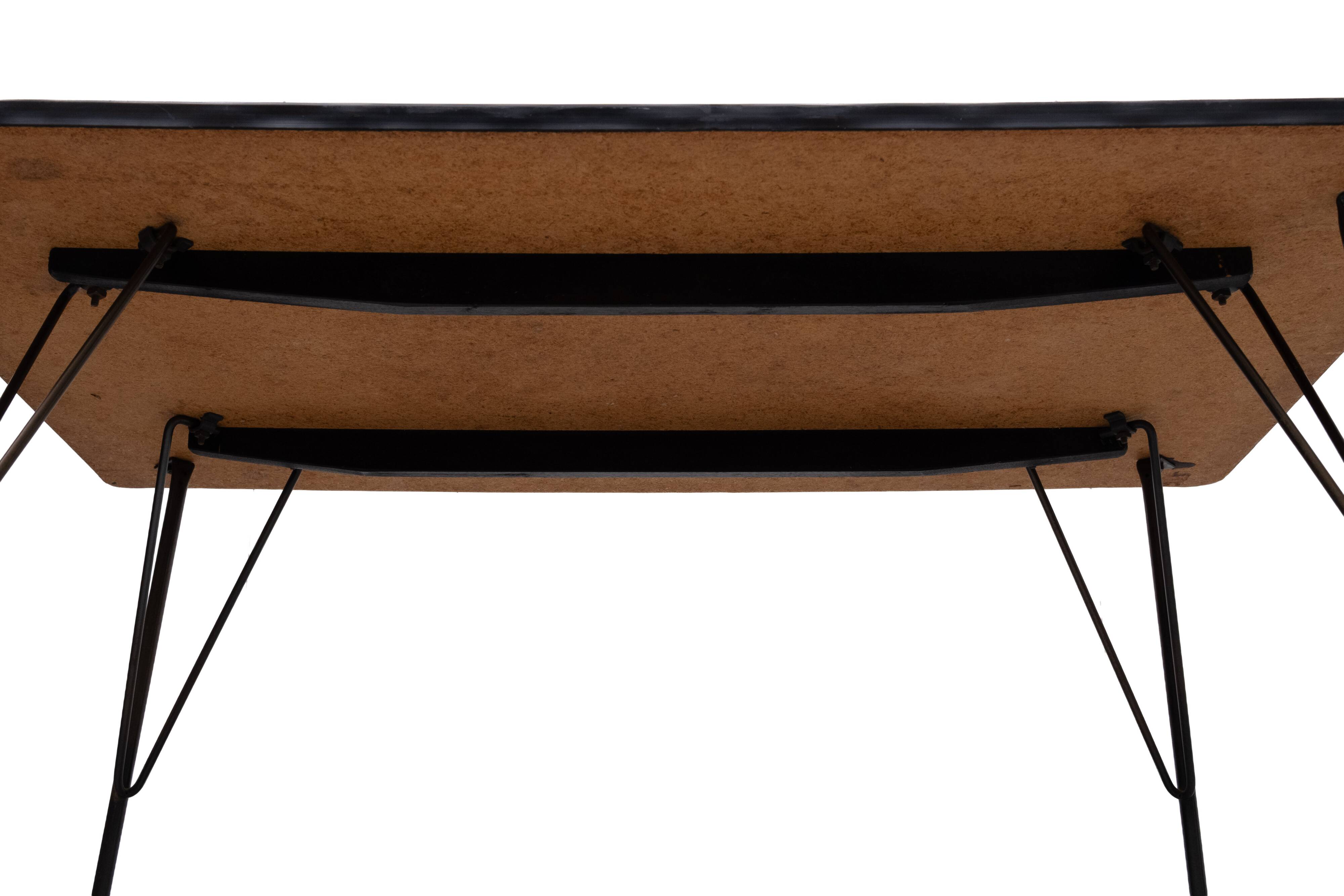 1950s Adjustable dining / coffee table by Rudolf Wolf for Elsrijk, Holland