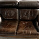Leather sofa set model 757 by Harry de Groot for Leolux, set of 3.