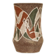 Vase with modernist/primitive art decoration - Accolay pottery