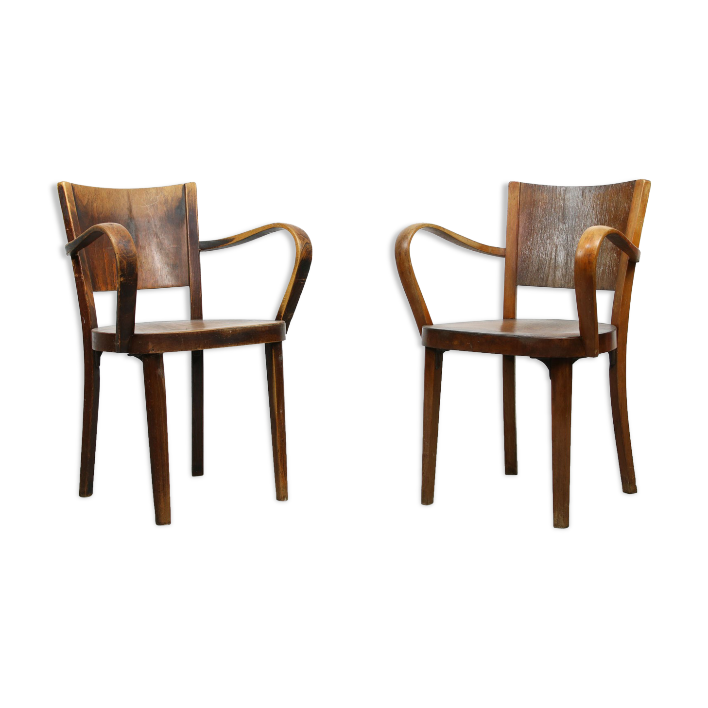 Bentwood B47 armchairs by Michael Thonet, 1930