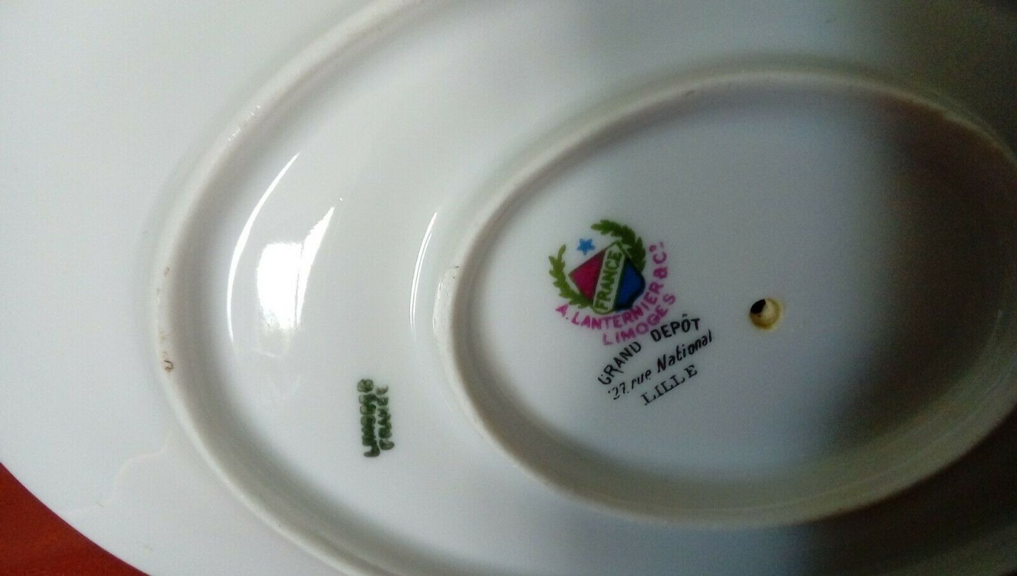 Limoges porcelain saucer