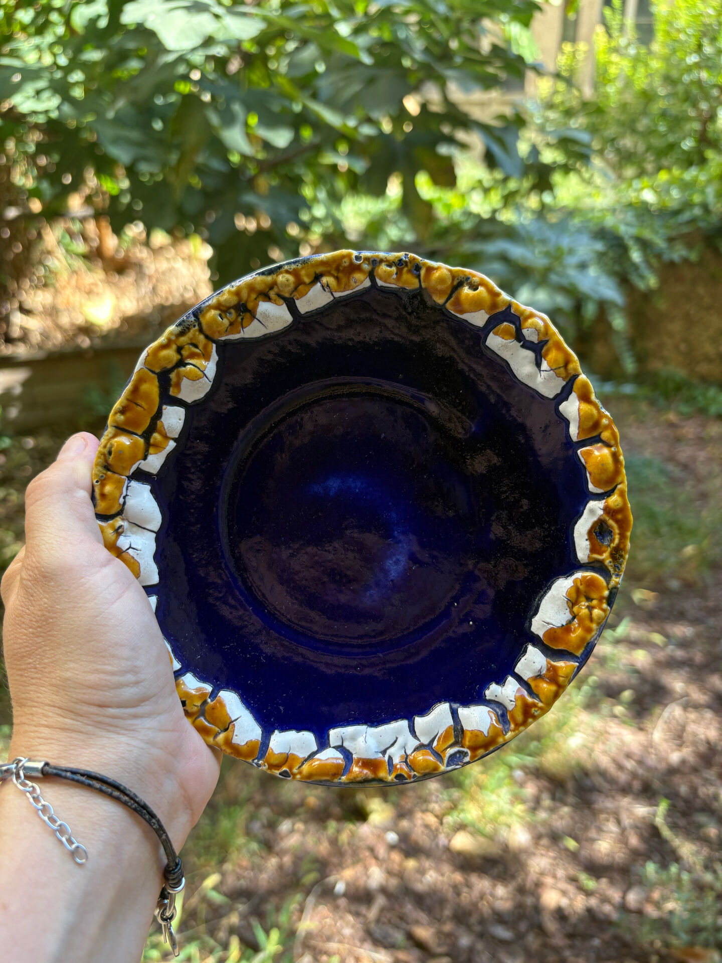 Vallauris large cup and saucer kitchen coffee chocolate vintage