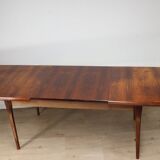 Scandinavian extendable rosewood dining table, 1960s