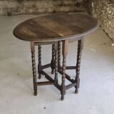 Folding oak table