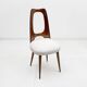 Set of Four Mid-Century Italian Walnut Dining Chairs by Vittorio Dassi, 50'