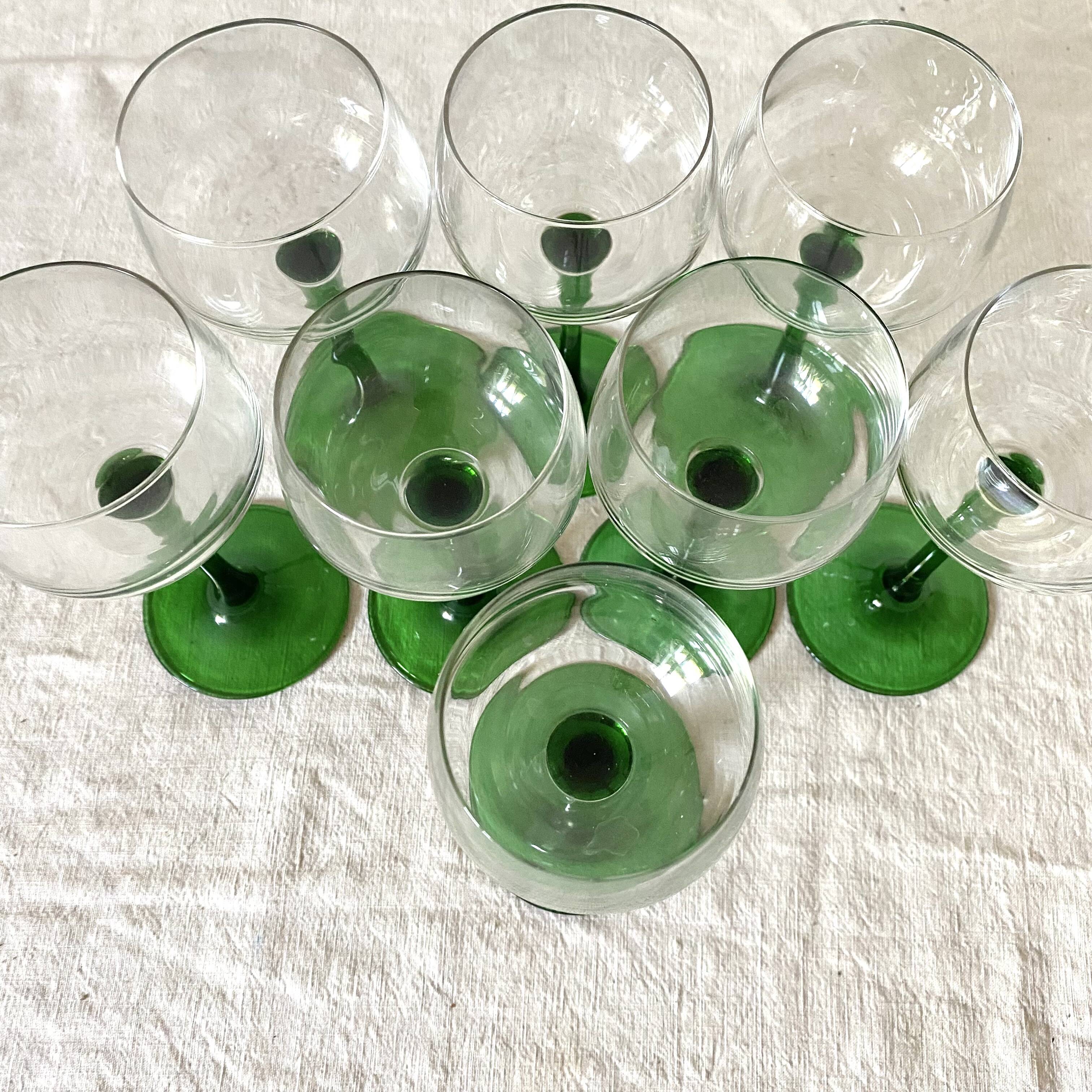 Verres a pieds vintage