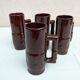 4 chopes marrons