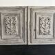Pair of Louis XVI cupboard doors in carved wood, late 19th century.