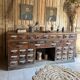 Exceptional antique apothecary workbench.