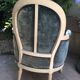 Louis XVI style in cream patinated wood armchair