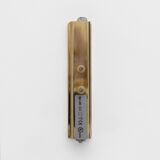 Pair of Fontana Arte Style Mid-century Aqua Green Murano Glass sconces