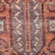 Burgundy & Red Vintage Persian Rug, 153x336Cm
