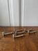 Set of 6 silver-plated cat knife rests