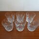 6 glass whisky crystal cut chantilly model signed, Cristal Saint Louis